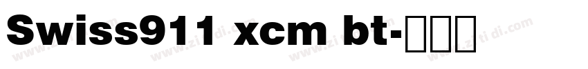 Swiss911 xcm bt字体转换